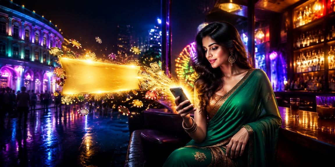 Happy player receiving cashback bonus on mobile in Delhi's Connaught Place